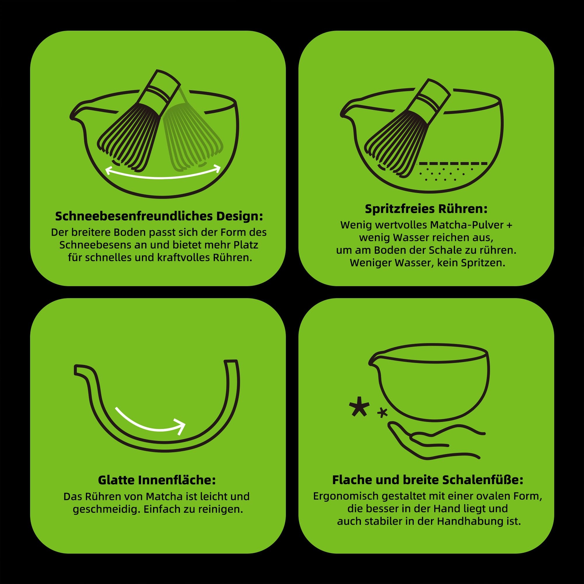 TEANAGOO Zestaw Do Matcha Ceremonialny Zestaw Do Herbaty Matcha — miniatura 3