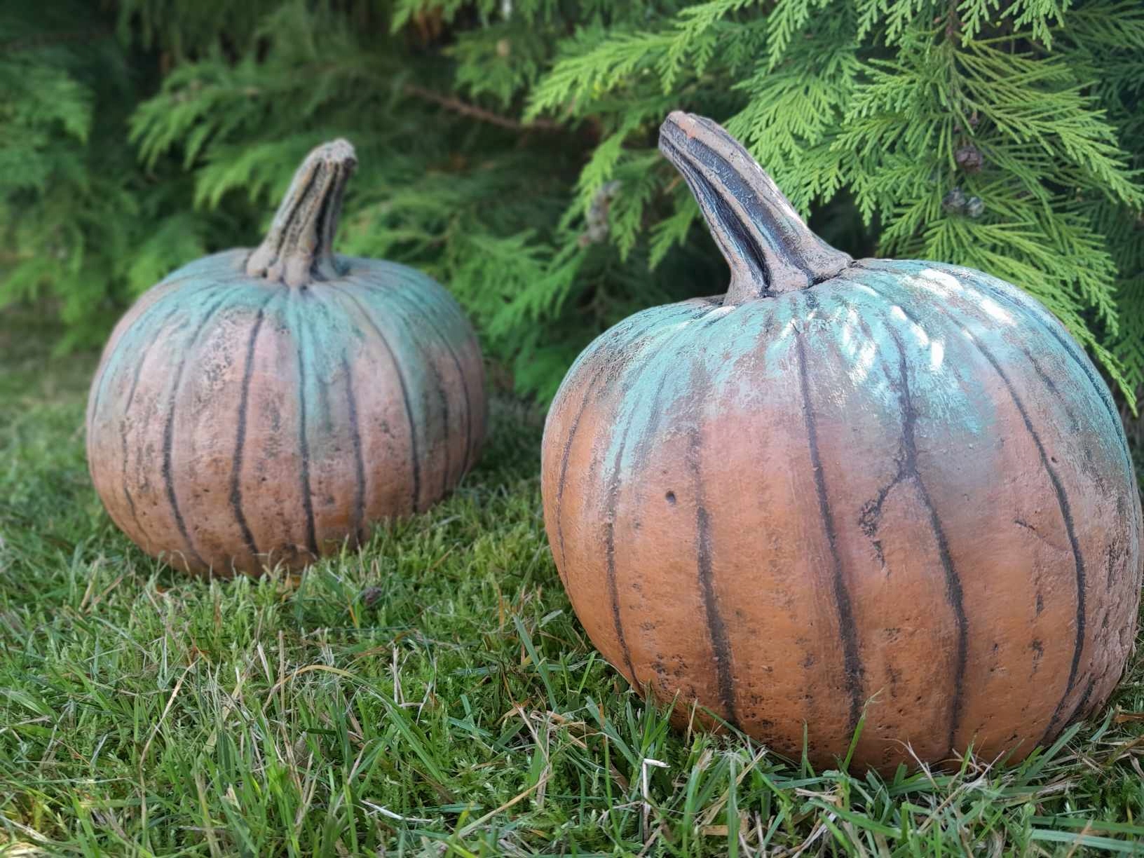 Ozdoba betonowa Dynia dekoracja Hand made malowana Rodzaj inny