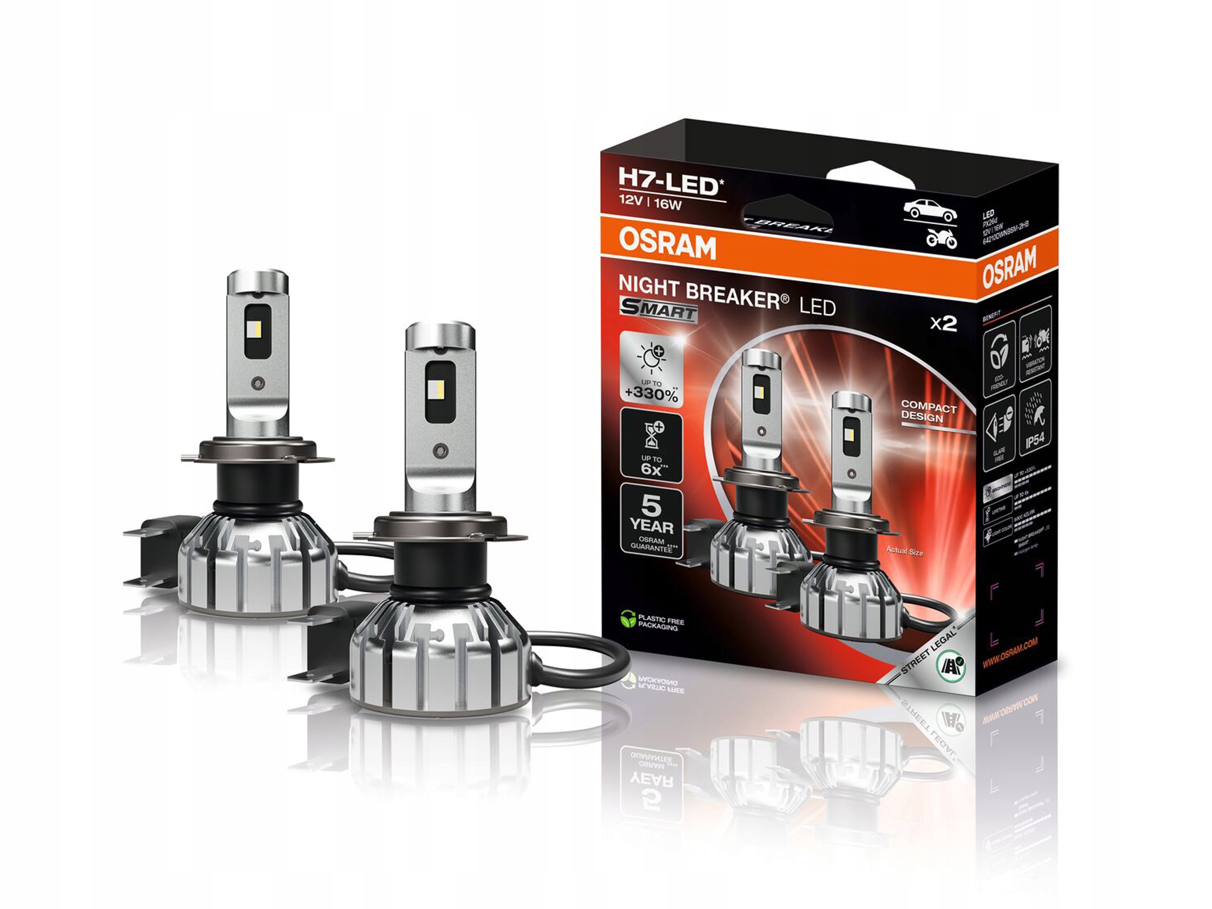 Osram Led automobilové žiarovky H7 Night Breaker Smart 12V