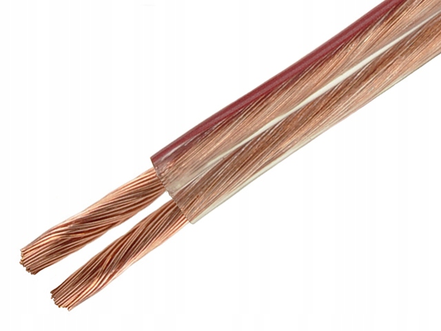 

Przewód głośnikowy miedziany TLgYp Cu 2x4mm2