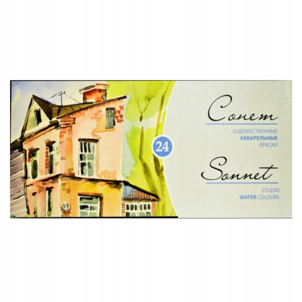 Akvarely v kostkách Sonnet 24 barev
