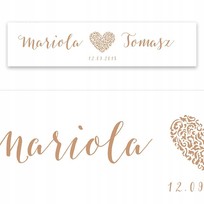 

Tablica Rej. Personalizowana Czekoladowe Love