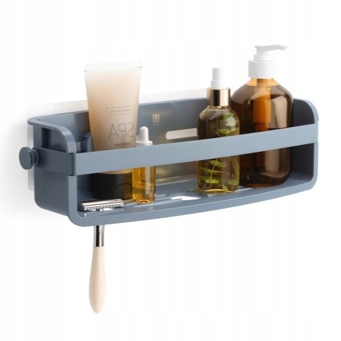 Závěsná polička pod sprchu modrá na kosmetiku koupelnový organizér Flex