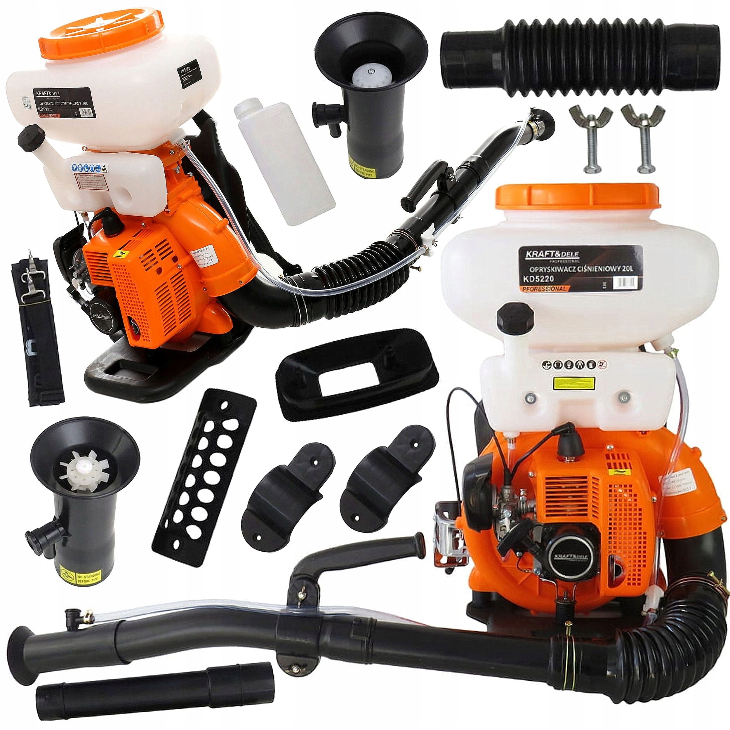 Opryskiwacz Spalinowy Ciśnieniowy Ogrodowy Plecakowy Dmuchawa 20L