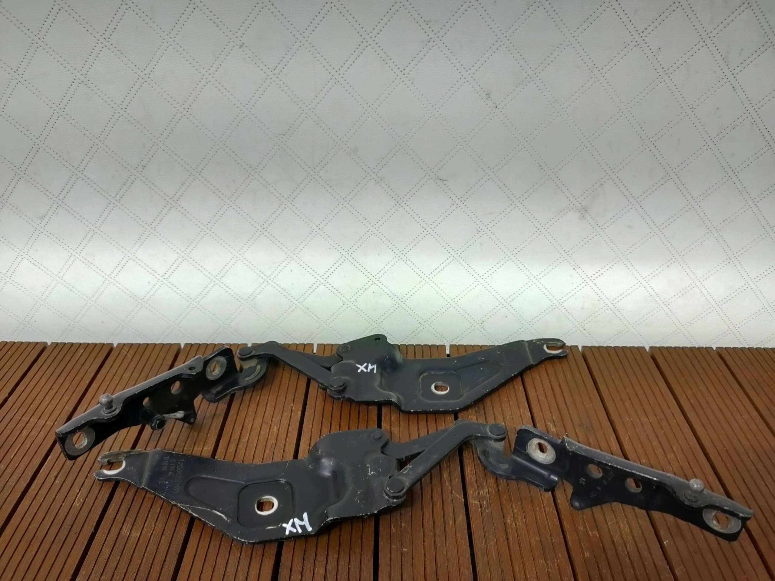 BMW X6 X5 E70 E71 bonnet hinges right left front 7208628 7208627 KOMPLET OE