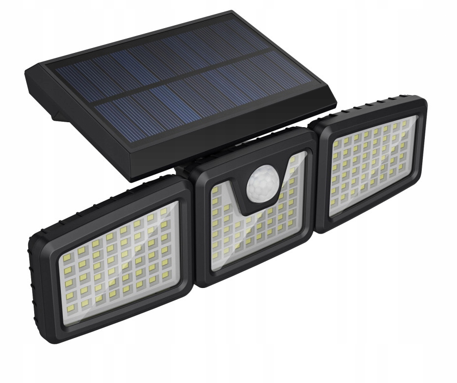 Lampa solarna LED Mocna 800lm = 80W Halogen z czujnikiem ruchu i zmierzchu Marka SuperLED