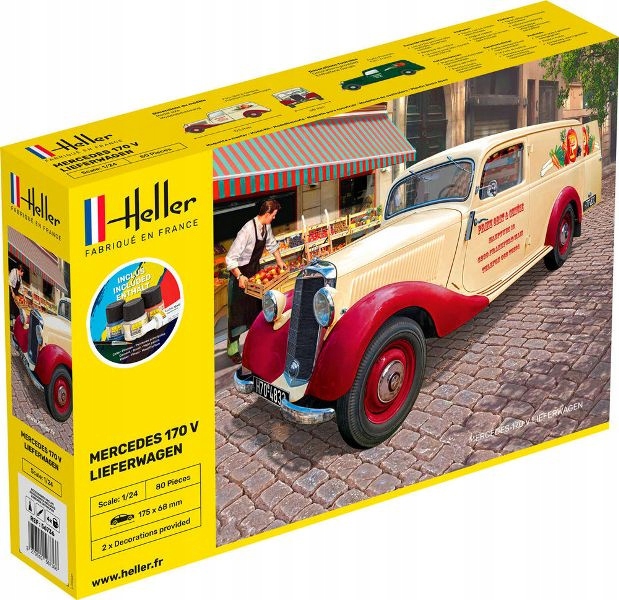 Heller 56736 Starter Set Mercedes Benz 170 Lieferwagen 1:24