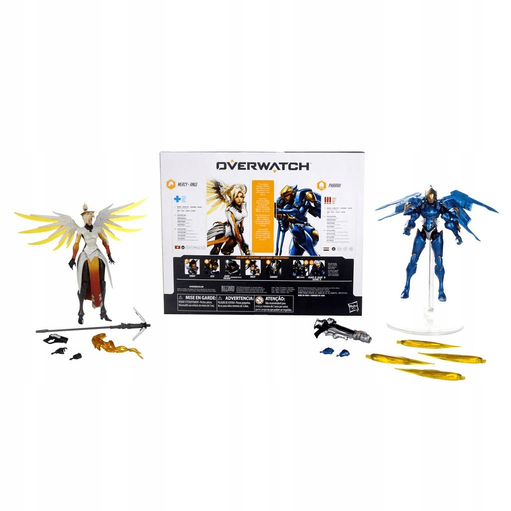 hasbro overwatch u mercy & pharah 2pak 15cm