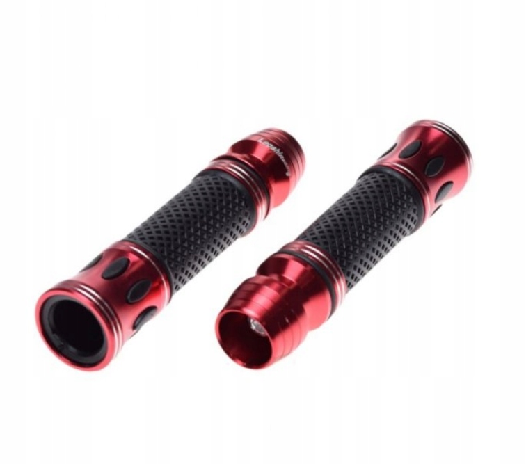 MANETKI LEOSHI CZERWONE KOMPLET LEWA PRAWA 22MM