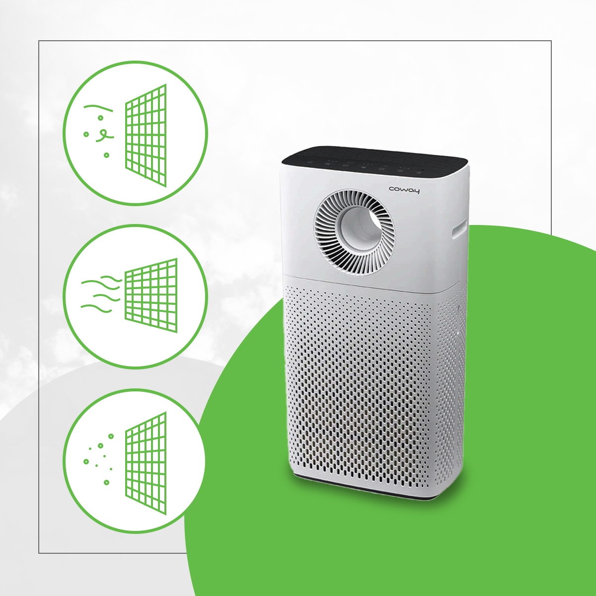 Oczyszczacz powietrza Coway Storm Szerokość produktu 41 cm