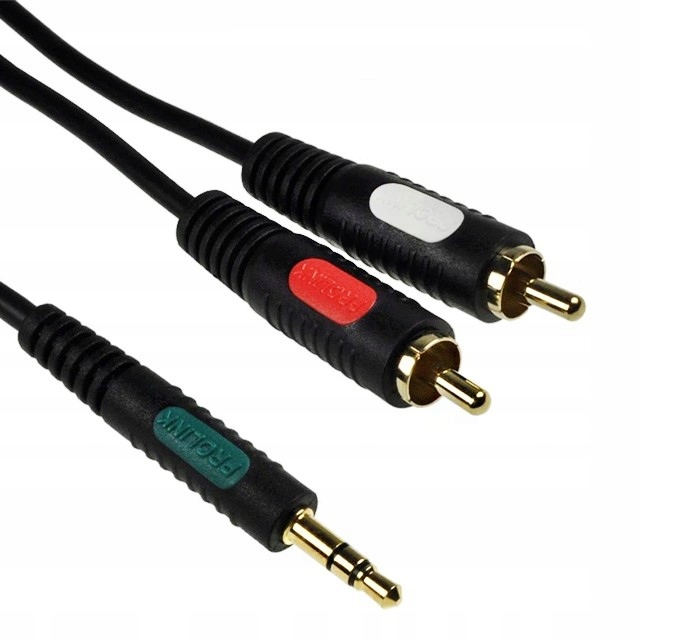 

Jack 3.5mm stereo na 2 wtyki Rca