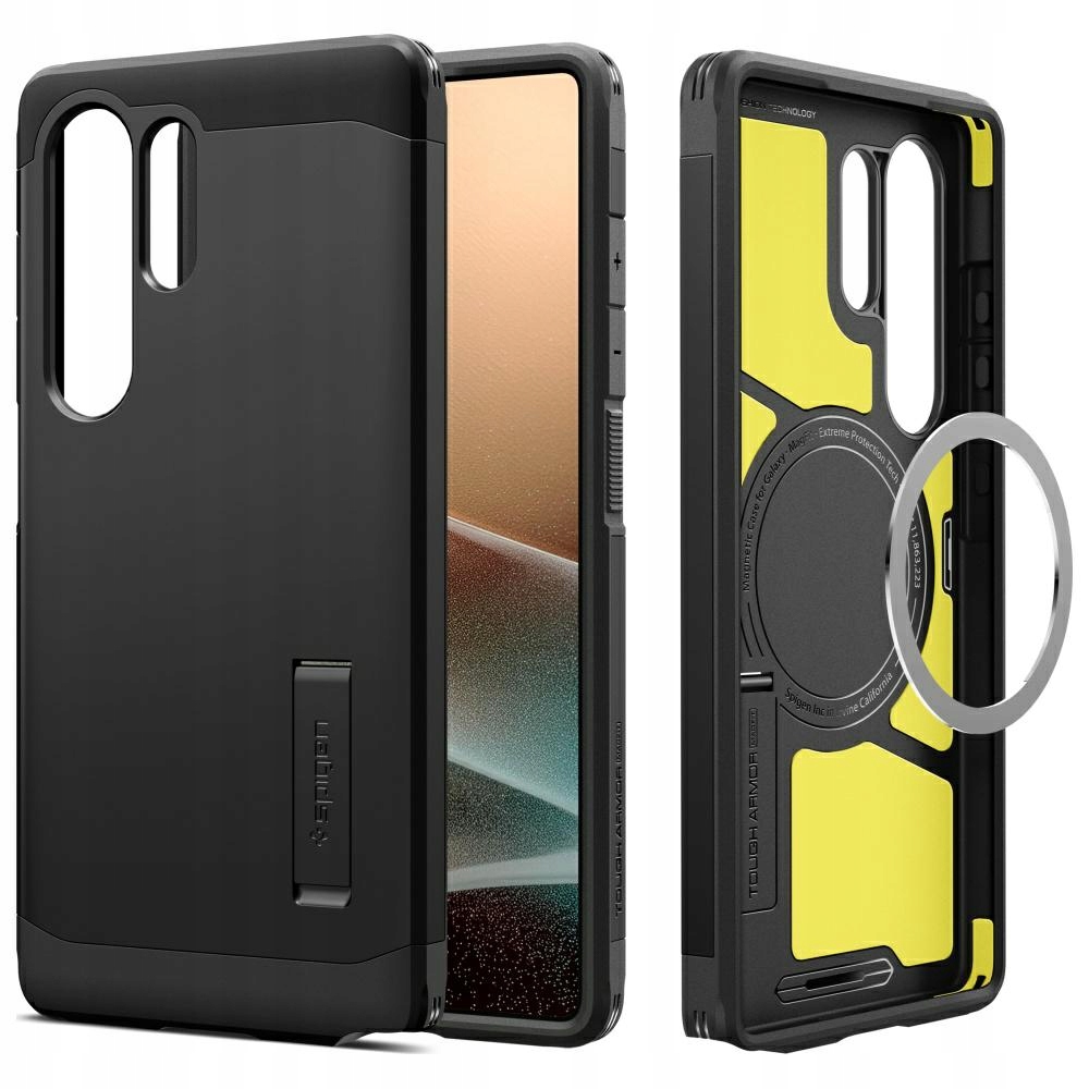 Pouzdro Spigen Tough Armor MagSafe pro Samsung Galaxy S25 Ultra, černé