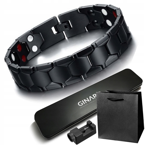 

Bransoleta Geometryczne Ogniwa Stal Magnesy Gratis