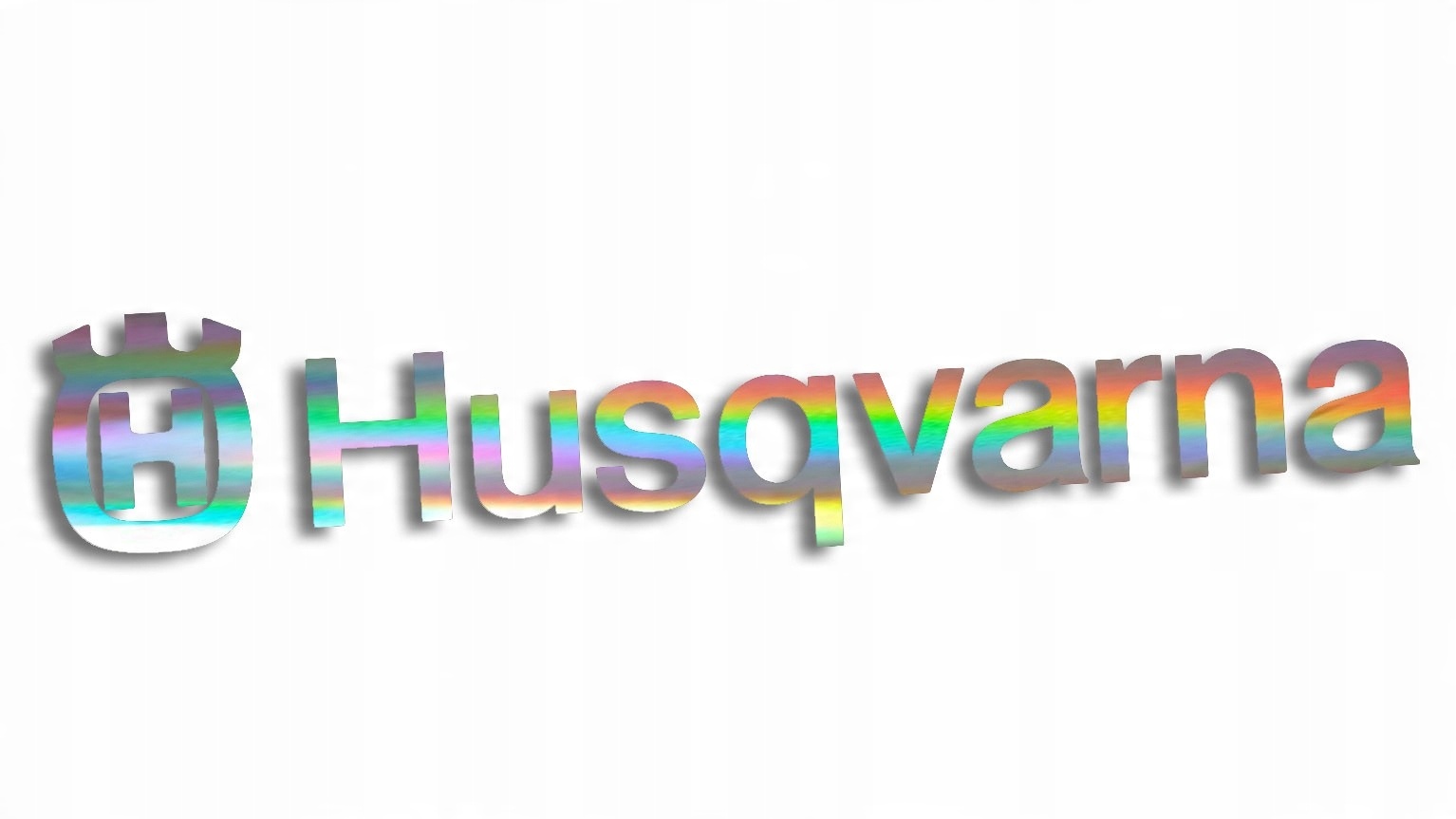 

Wycinana naklejka Husqvarna holograficzna