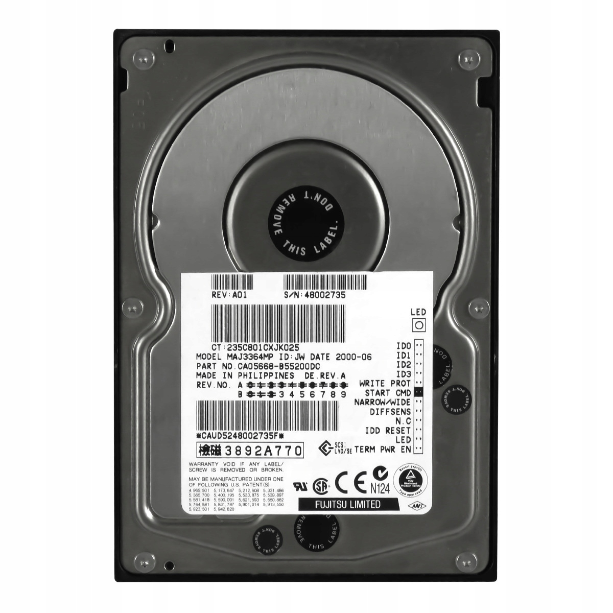 Fujitsu 36GB 10K 4MB Scsi U160 3.5" MAJ3364MP