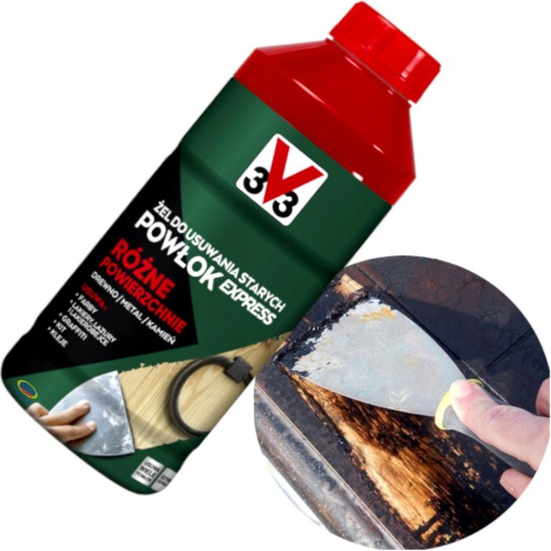 V33 Środek do usuwania starych warstw farb klejów