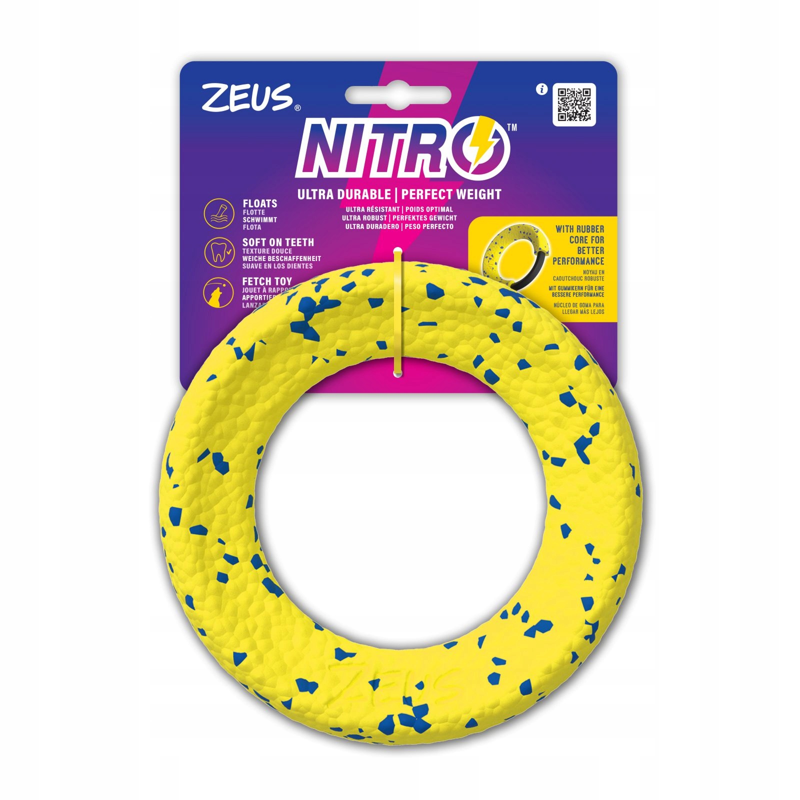 Zeus Nitro Zatížený Kruh Žlutý A Modrý Ø 16 CM