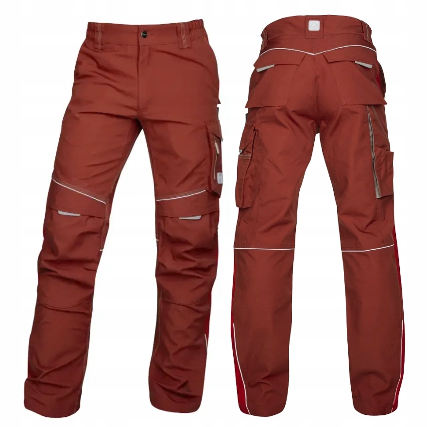Spodnie Robocze Monterskie Męskie Do Pasa Urban 176-182cm Czerwone 64