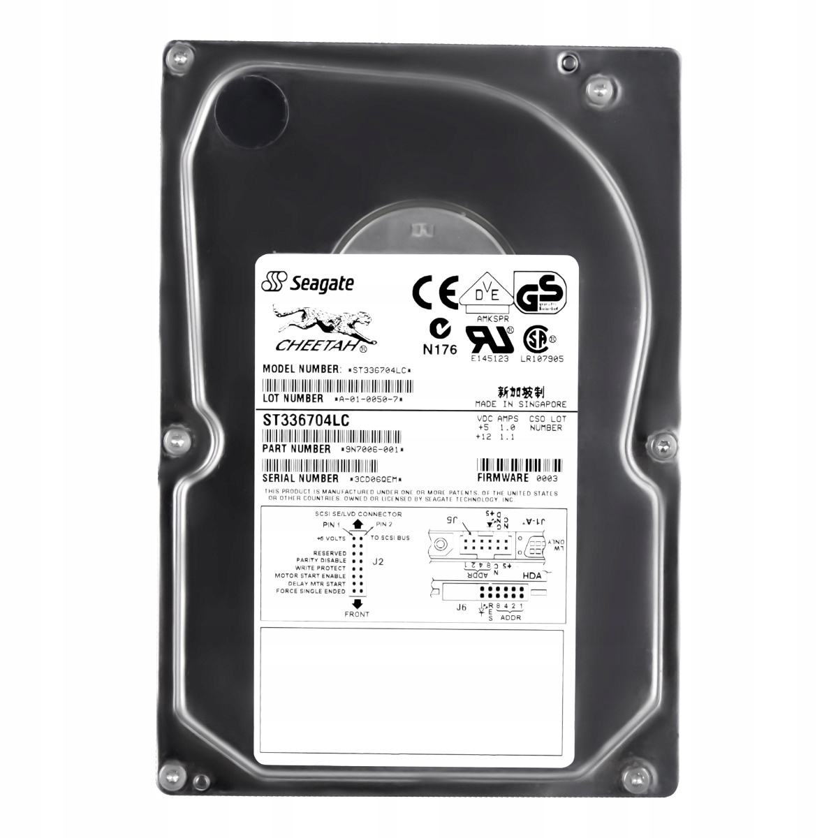 Seagate 36GB 10K 4MB Scsi U160 3.5'' ST336704LC