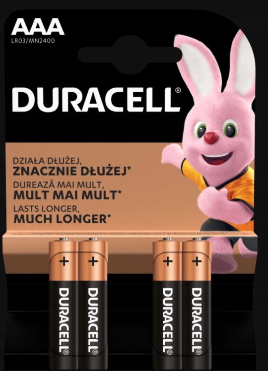 

Baterie Bateria Duracell Aaa (LR3) ALKAICZNA-4szt