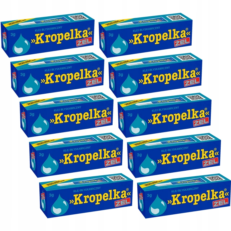 Klej Kropelka Żel uniwersalny plastiku plastików tworzyw porcelany szybki