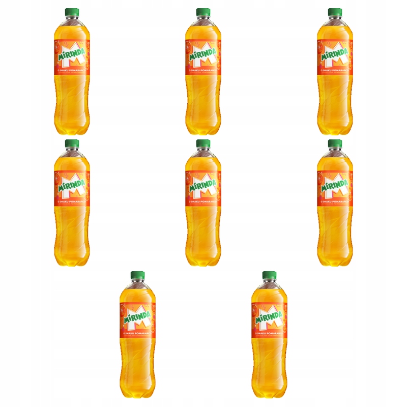 Mirinda Sycený nápoj s příchutí pomeranče 1,5 l X8