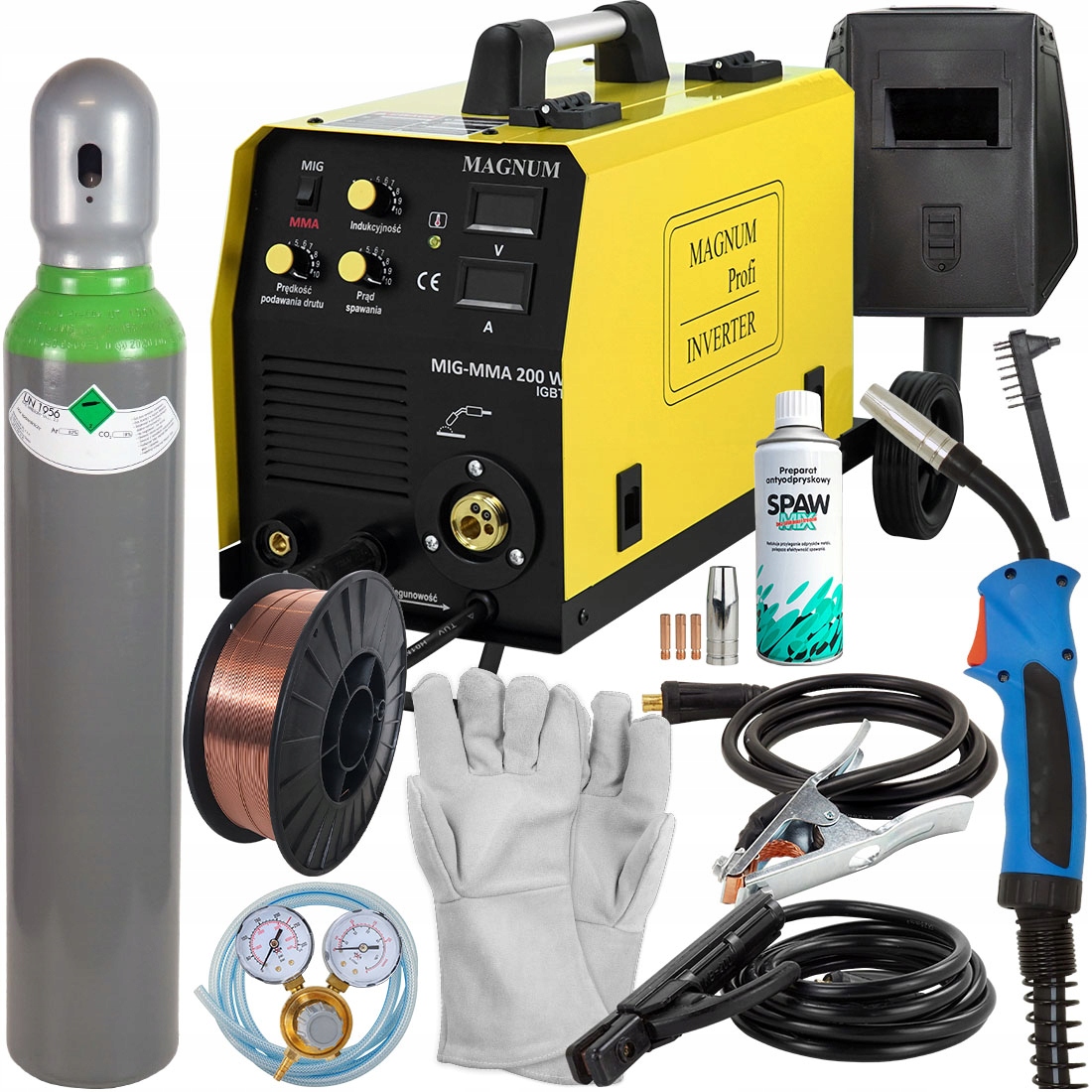 

Spawarka inwertorowa Magnum Mig 200W Mma Mag Flux