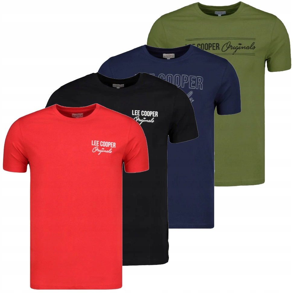

Lee Cooper T-Shirt Koszulka 100% Bawełna 4-pak L