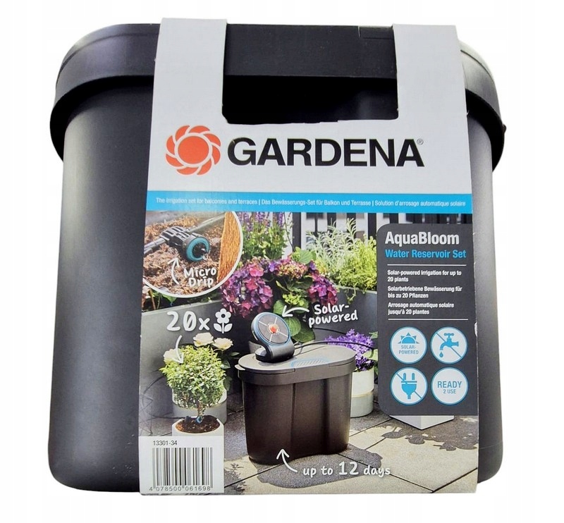 Solární zavlažovací sada pro 20 rostlin Gardena AquaBloom 13301-34