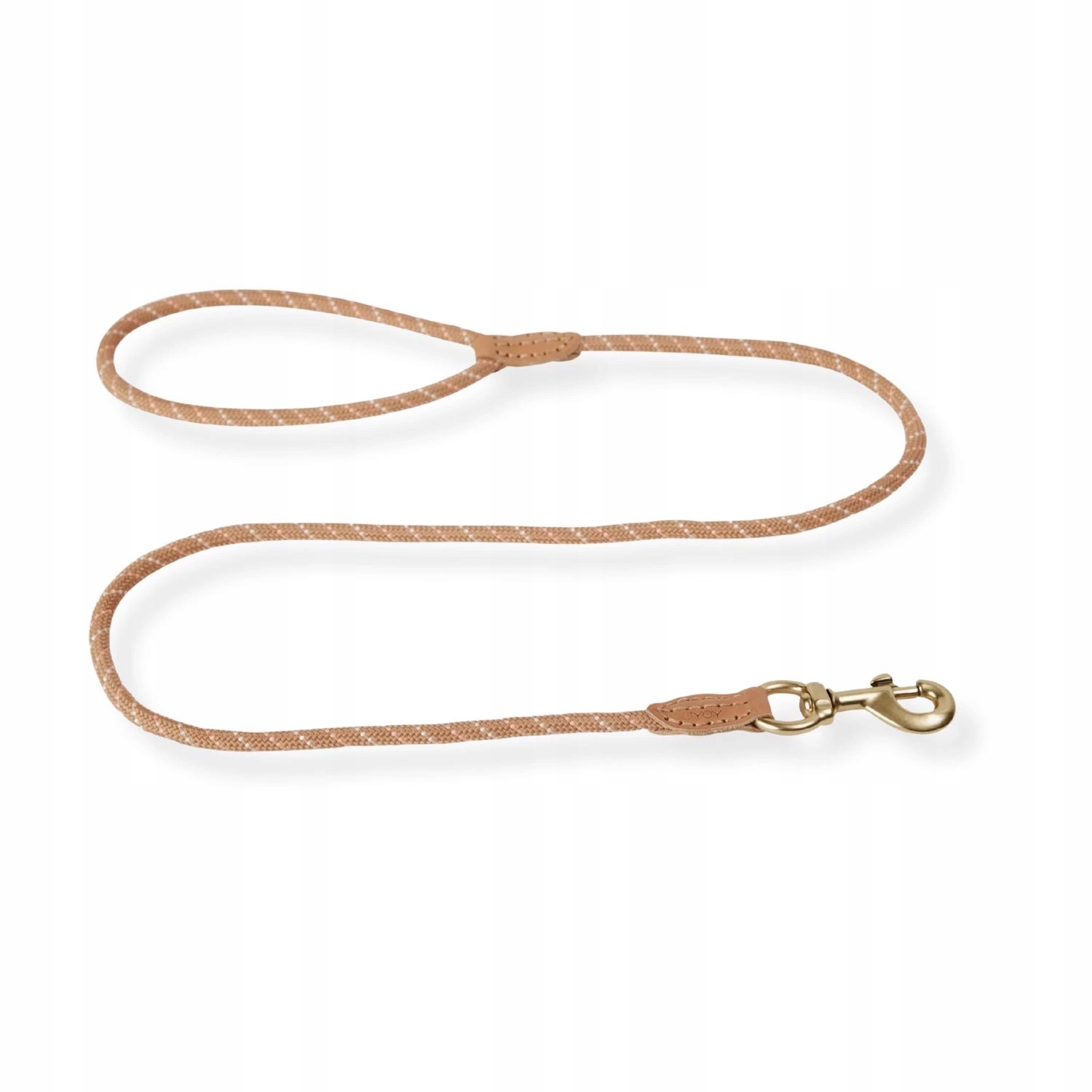 Levně Vodítko pro psa Oyoy Perry hnědá, látková, pevná, provazová šňůra 160 cm