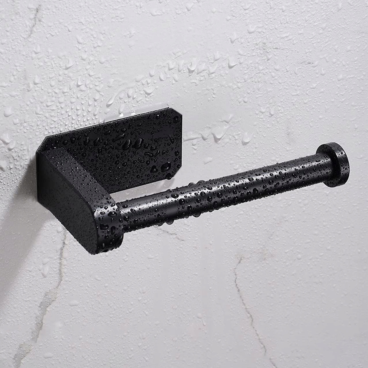 UCHWYT NA PAPIER TOALETOWY CZARNY LOFT ŚCIENNY PRZYKLEJANY NA MOCNY KLEJ Rodzaj ścienne