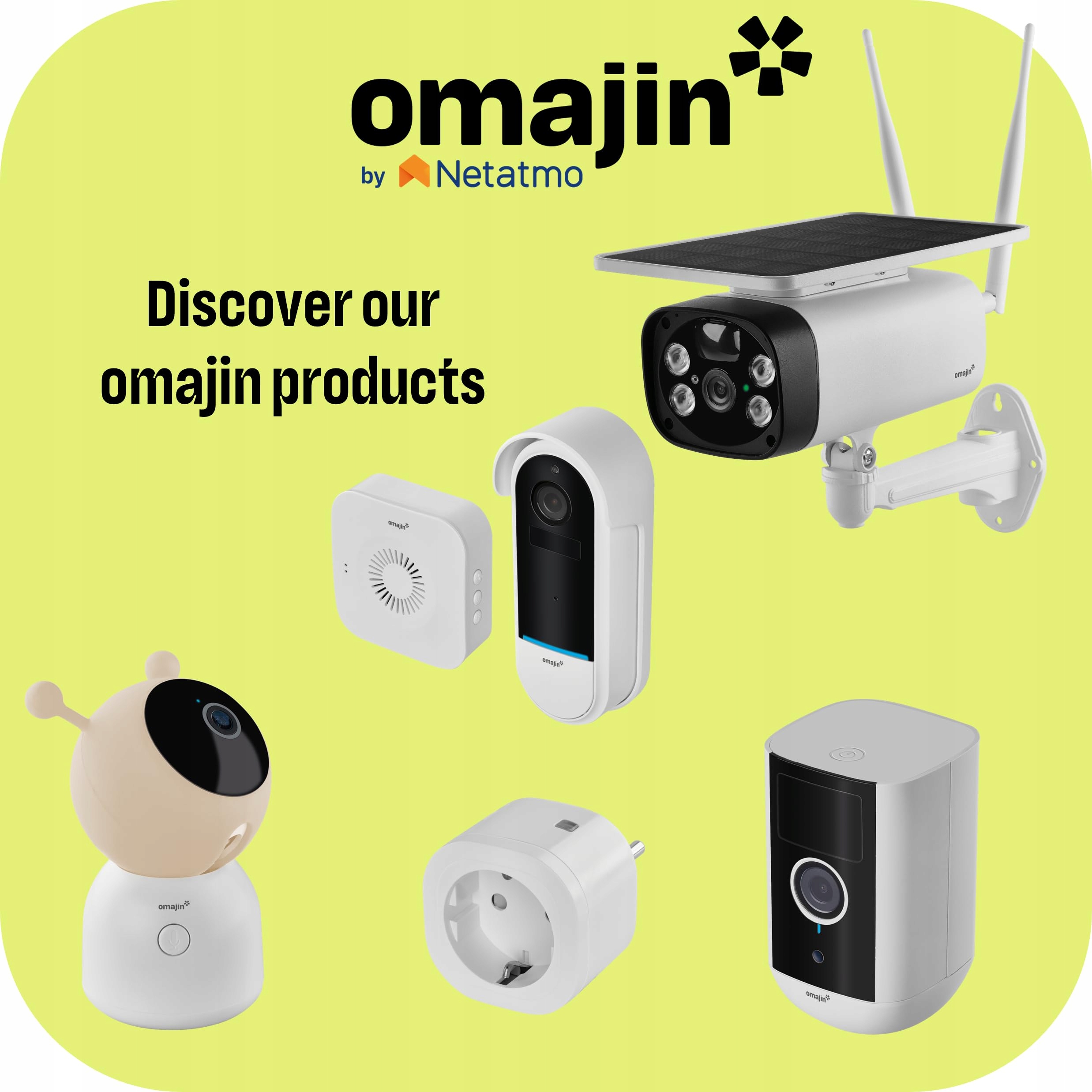 OMAJIN Smarta Kamera Babyfon 2K HD Nocne Widzenie Czujnik Temperatury — miniatura 8