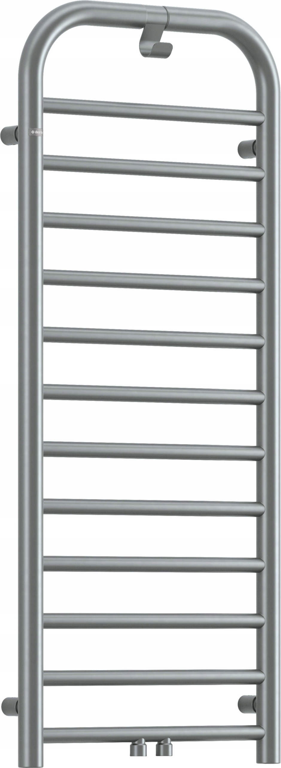 Žebříkový radiátor 121 cm, ocelový, matný, vodo-elektrický, 458 W