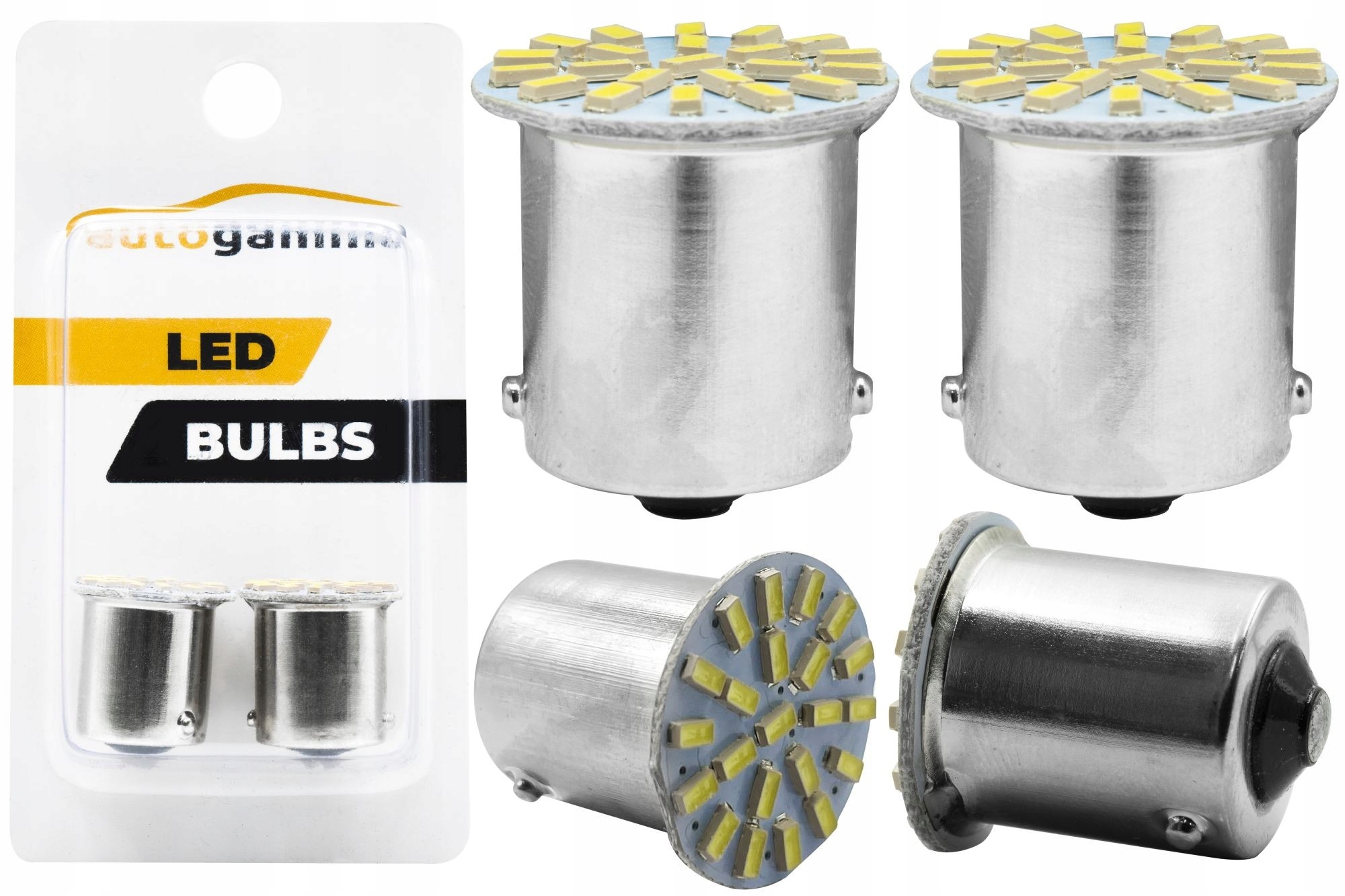 

Żarówka P21W 1156 BA15S R5W 22 Led Biała 2 szt