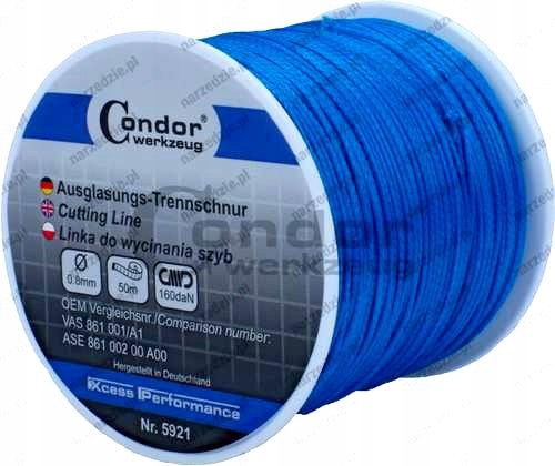 LINKA DRUT DO WYCINANIA SZYB 0 8MM 50M CONDOR Producent code C 5921