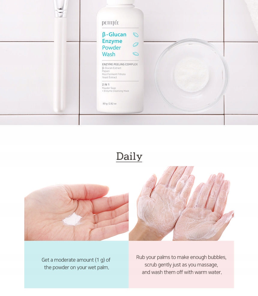 Petitfee Powder Wash B-Glucan Enzyme 80g Kod producenta PETPUD100