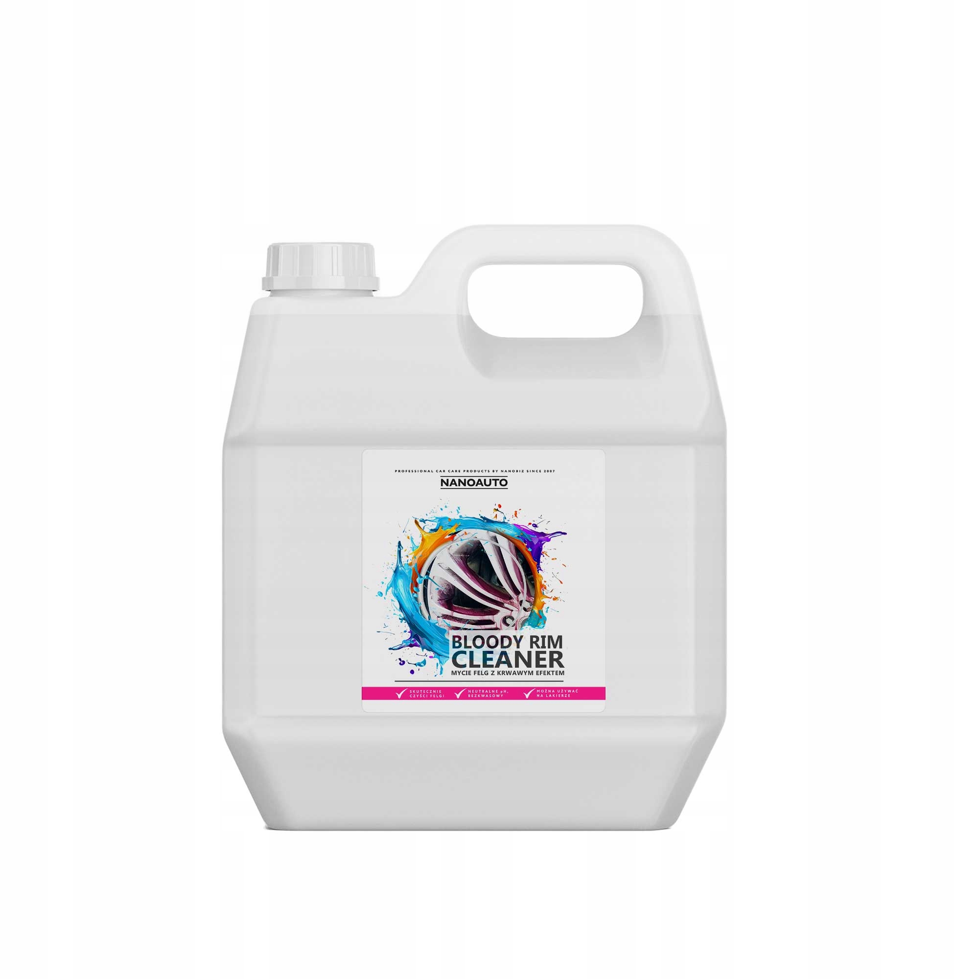 NANOAUTO Mycie Felg z Krwawym Efektem krwawa felga Bloody Rim Cleaner 10L Producent Nanoauto