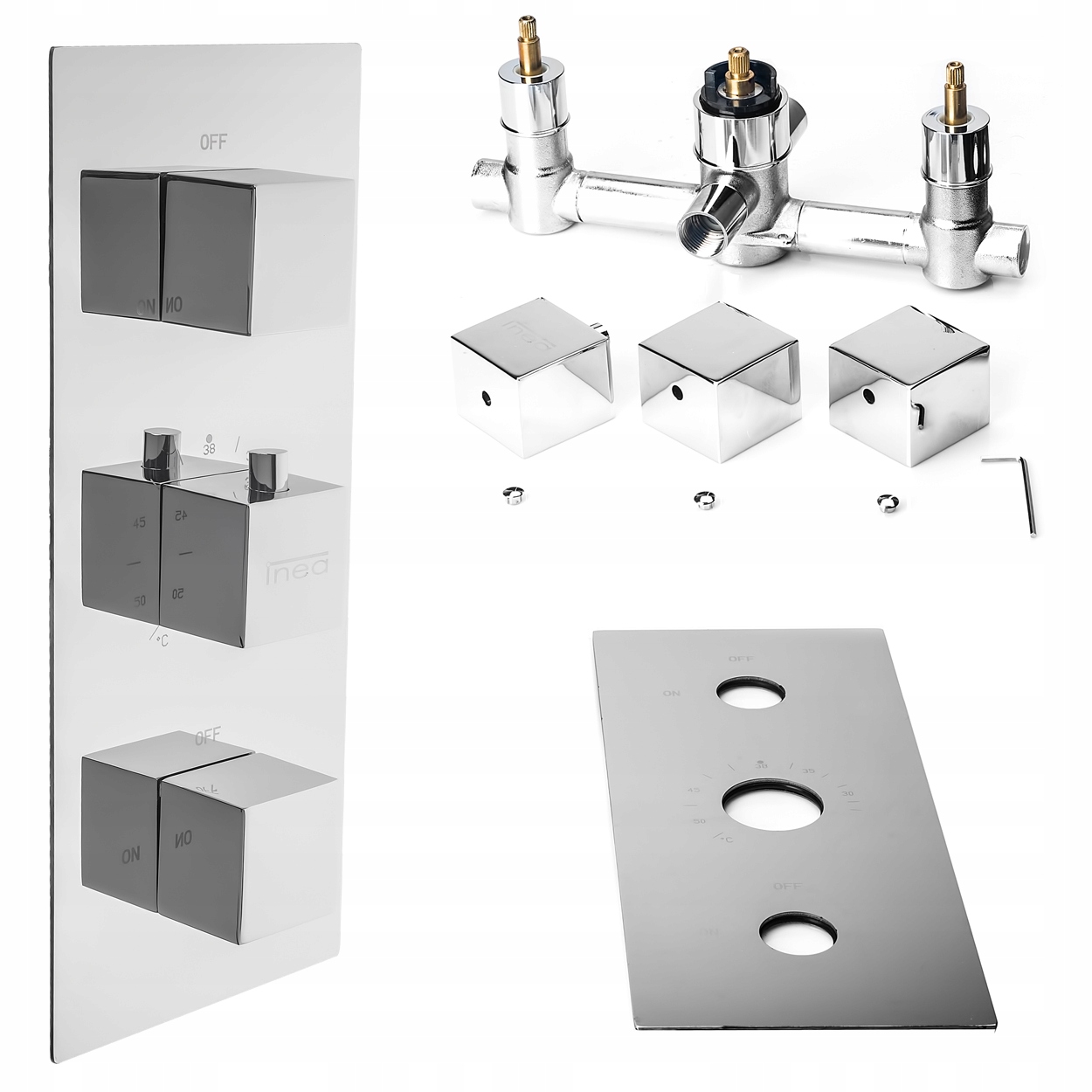 Podomietková Termostatická Vaňová A Sprchová Batéria Dvojfunkčná, Dvojcestná