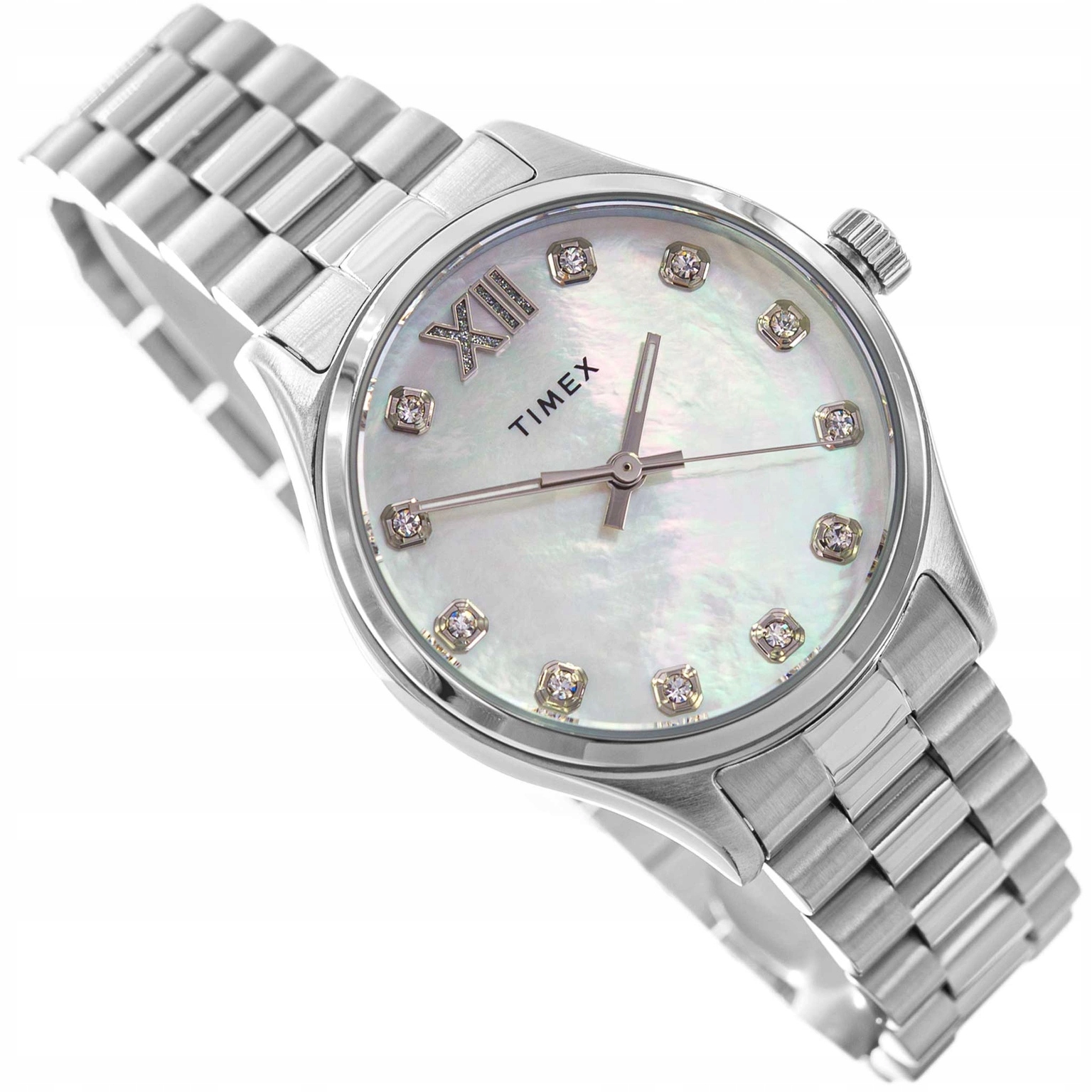 Dámské Hodinky Timex TW2W85300 Legacy Stříbrné S Ocelovým Náramkem, Neobrite