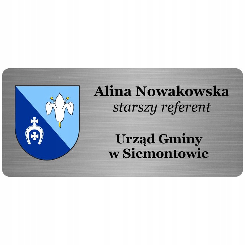 

Identyfikator personalny imienny na magnes nadruk