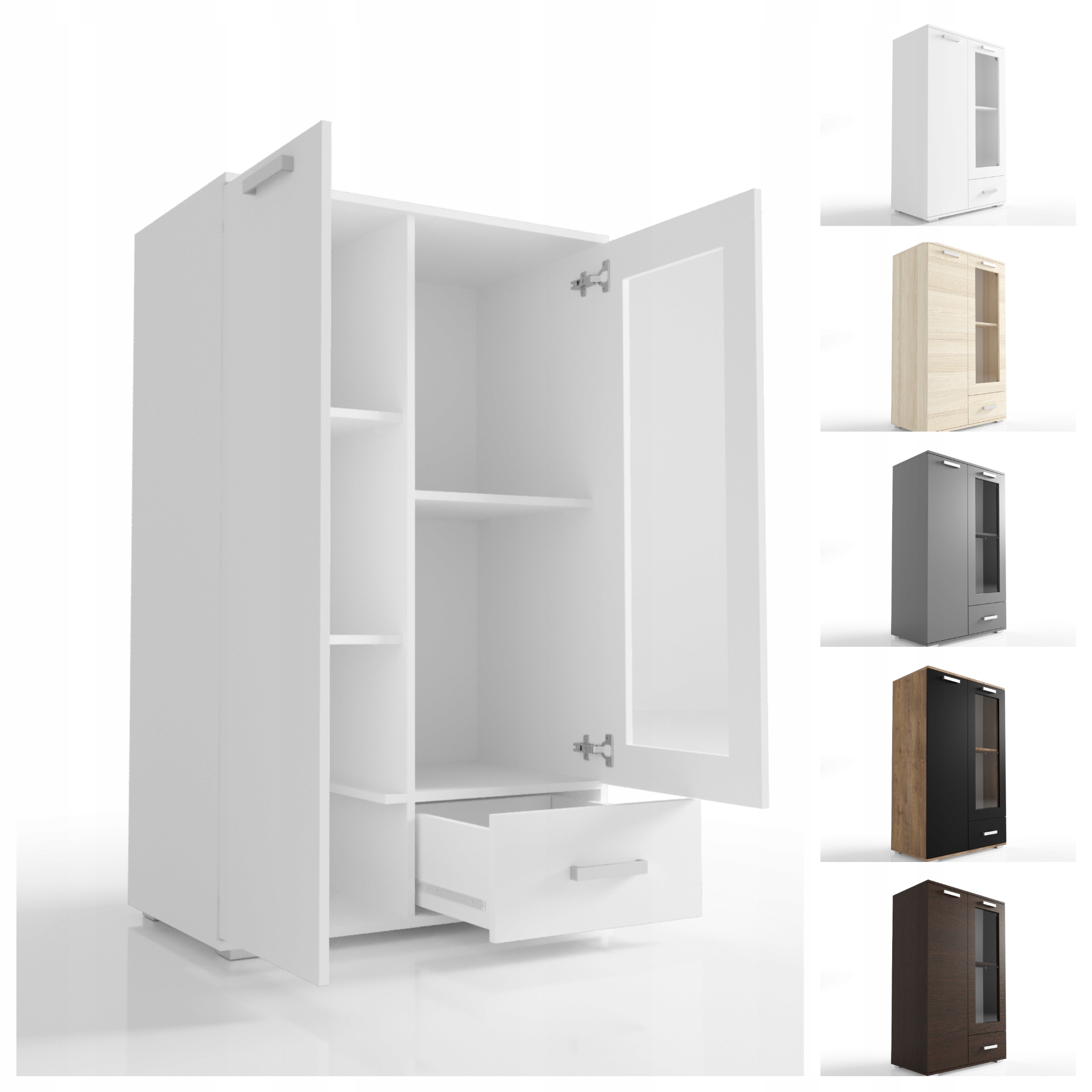 Komoda Regál 80 cm VK10 Deska 18 mm O-sofa 2-dvéřová Výběr Barev