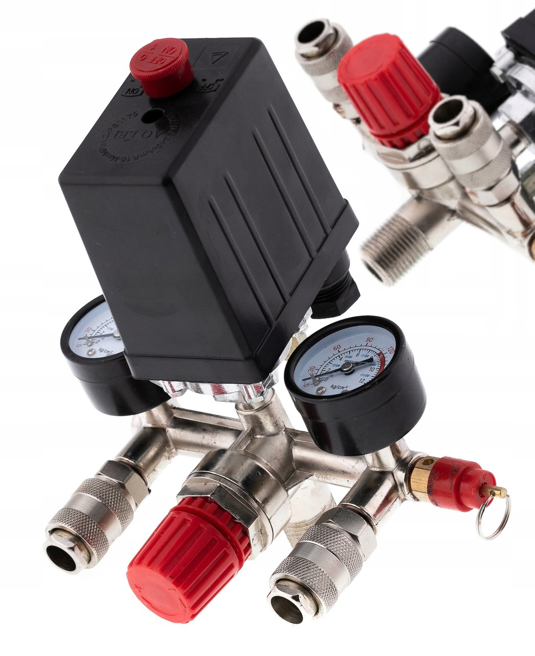 TRÓJNIK ROZDZIELACZ CIŚNIENIOWY DO KOMPRESORA 230V