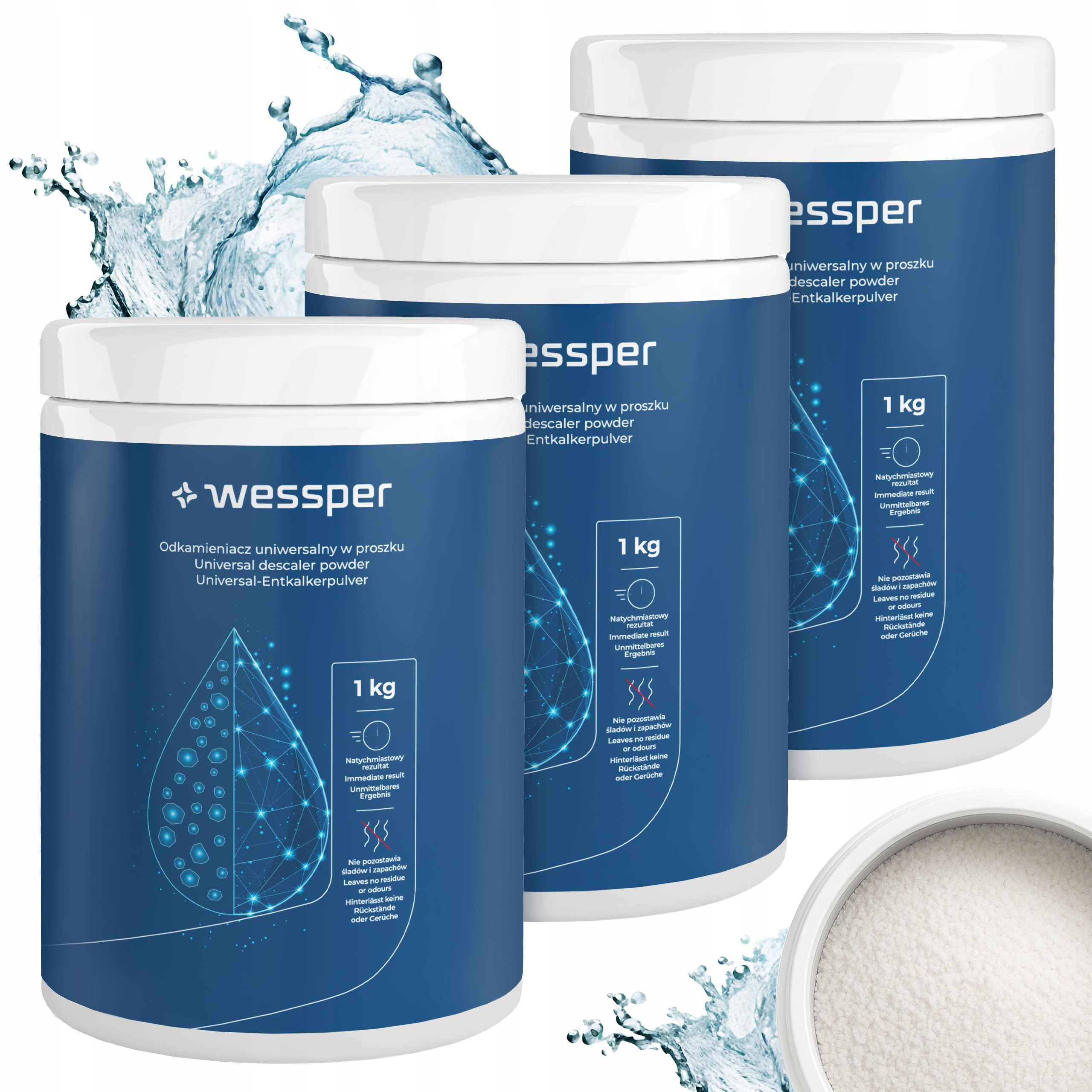 Wessper univerzální práškový odvápňovač do myčky nádobí 3 kg