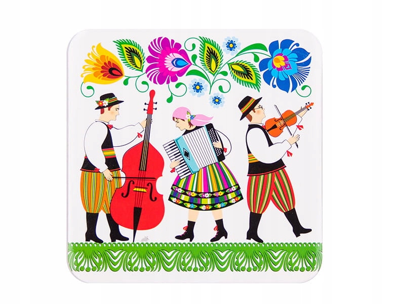 

Podkładka korkowa folk scenki ludowe (kapela)