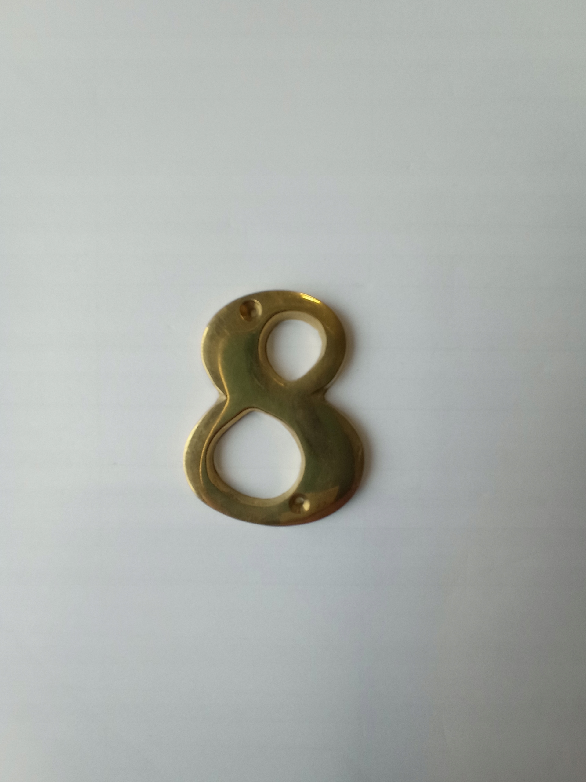 cyferka na drzwi l-4.7 cm 8 mosiądz