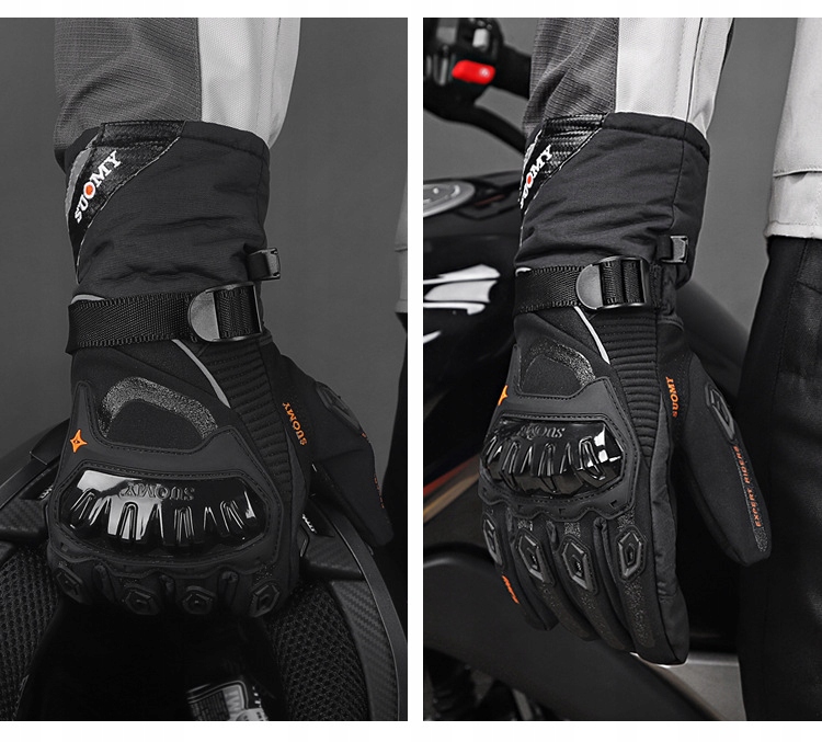 ZIMOWE RĘKAWICE WODOODPORNE SUOMY DOTYK Cechy dodatkowe do ekranów dotykowych ocieplane wodoszczelne