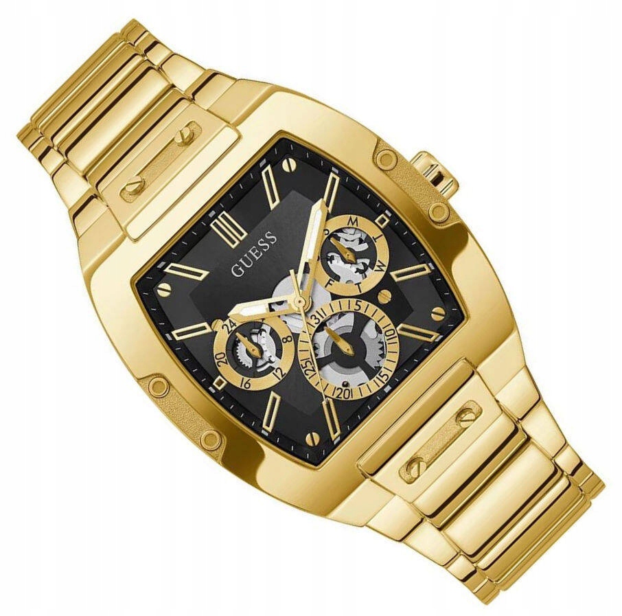 Zlaté Pánské Klasické Hodinky Guess Phoenix GW0456G1 50M Vodotěsné