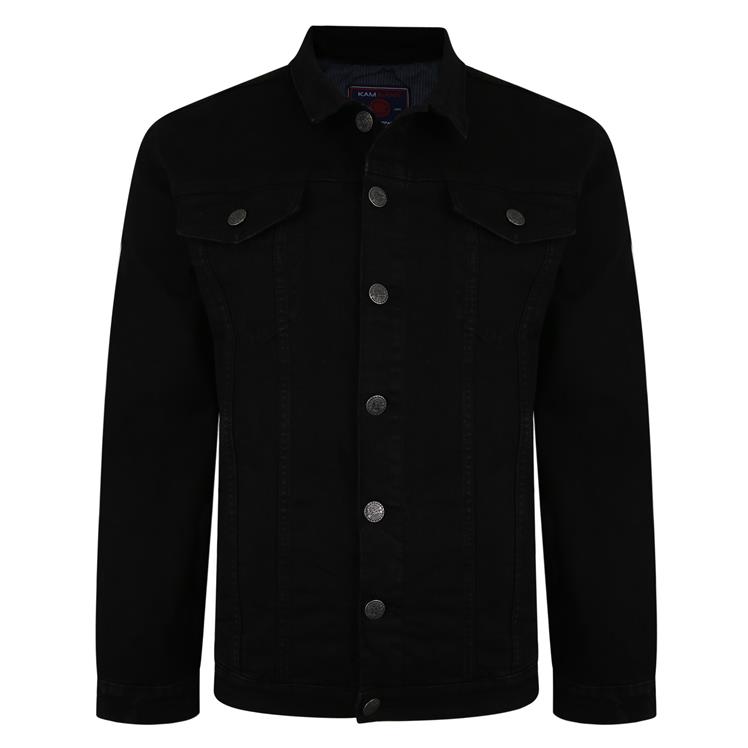 Kurtka jeansowa Kam 405 duże rozmiary męska Bk 8XL