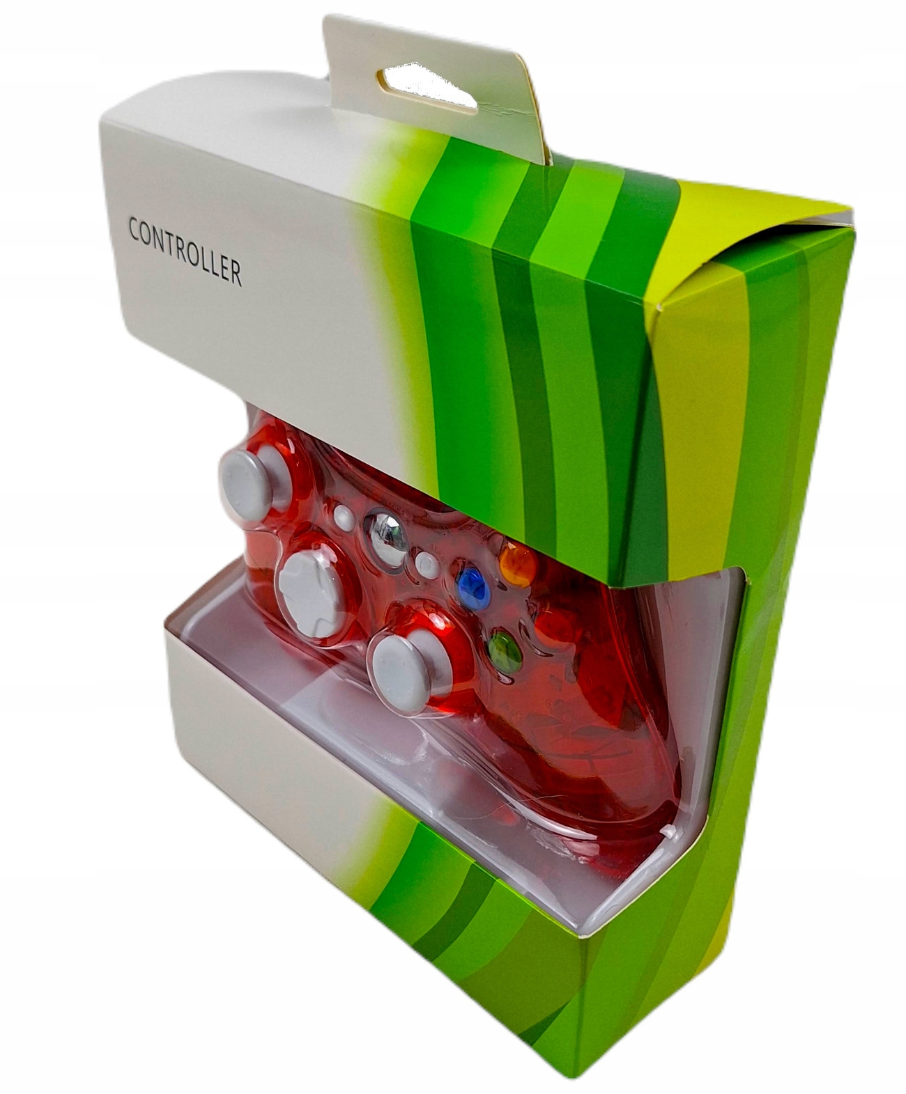 PAD GAMEPAD PRZEWODOWY ZAMIENNIK CZERWONY DUAL SHOCK NOWY XBOX 360 PC USB