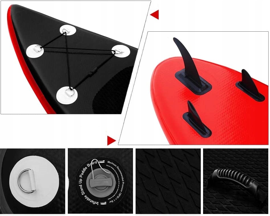 DESKA SUP BOARD POMPOWANA NO.32 300x76x15 cm 10'' Model 10 ft